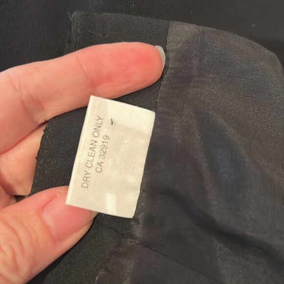 MARLOWE 100% wool MADE IN ITALY black classic skirt sz 8 - Picture 9 of 11